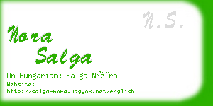 nora salga business card